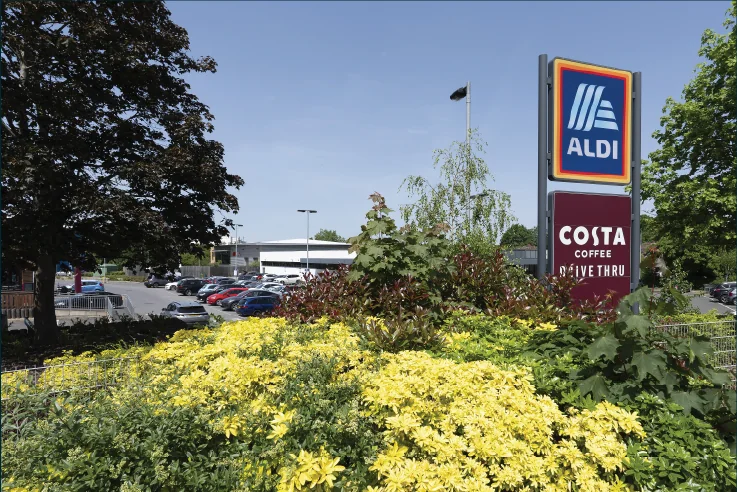 Aldi and Costa amenities near the site